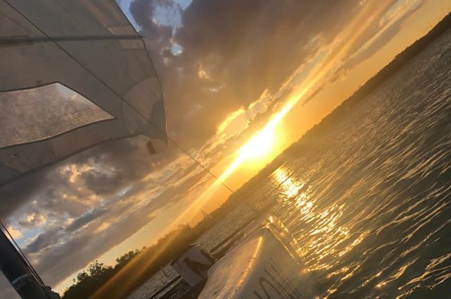 Private Sunset Sailing on the Lagoon of Seven Colors