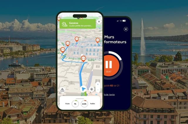 Geneva Audio Guided Walking Tour 2h10 and 24 Audio Comments