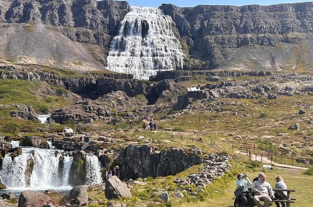 Dynjandi Waterfall Tour with Horses and Country Church