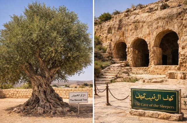 Amman: 7 Sleepers, Blessed Tree, 3 Shrines OR 3 Mosques