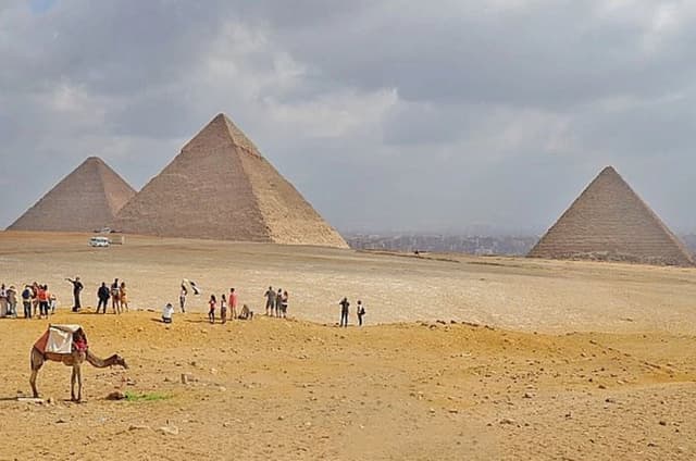 Pyramids & Citadel from Port Said Port