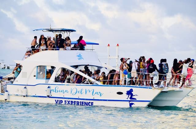 Punta cana Hip Hop Party Boat Live DJ unlimited drinks &sand-bar