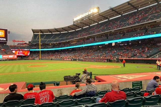 Los Angeles Angels Baseball Game at Angel Stadium