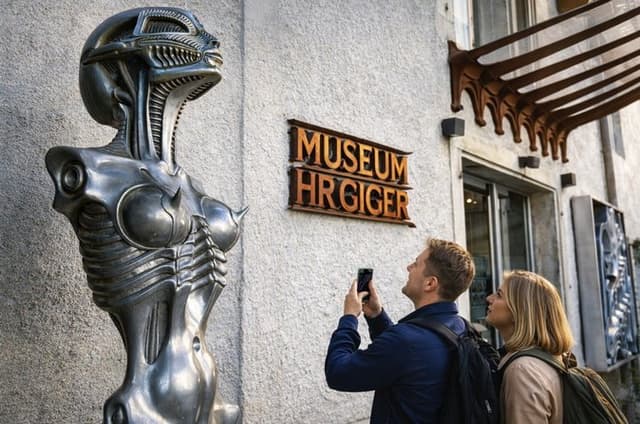 Art, Castle & Aliens: HR Giger Museum Full-Day Tour from Geneva
