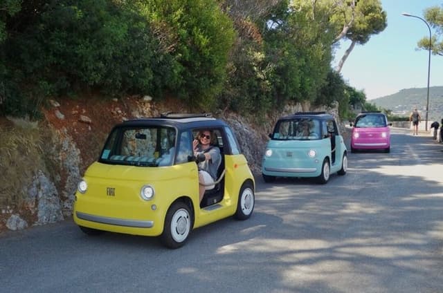 Retro Electric Topolino Ride on the French Riviera