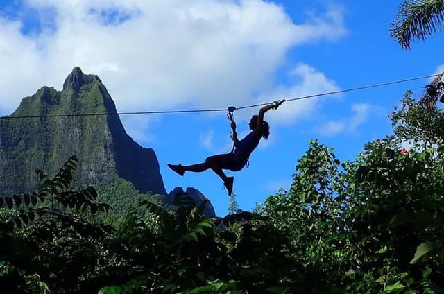 Moorea Belvedere & 3 Pines Hike with Zipline and Lunch Included