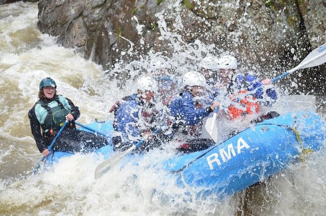 Inflatable Raft Whitewater Experience in Fort Collins