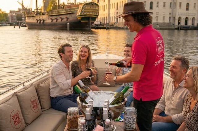 Amsterdam 90 minutes Canal Cruise with bar and snacks on board.