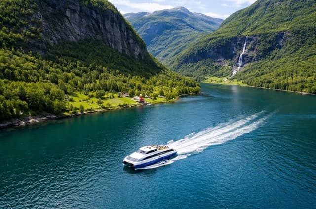 Bergen: Self-Journey Around Sognefjord (Long cruise & Flam train)