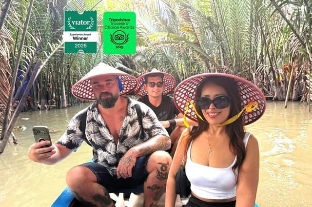 Authentic Mekong Delta: Tuk Tuk, Rowing Boat, Biking Tour