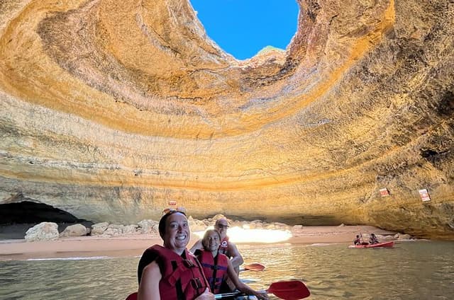 Secret Caves and Hidden Beaches Beyond Benagil Max. 4 Kayaks