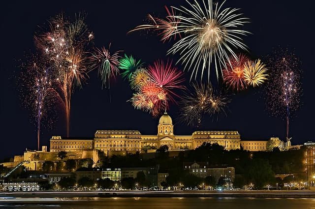 Budapest Dinner Cruise with Festive Fireworks Display
