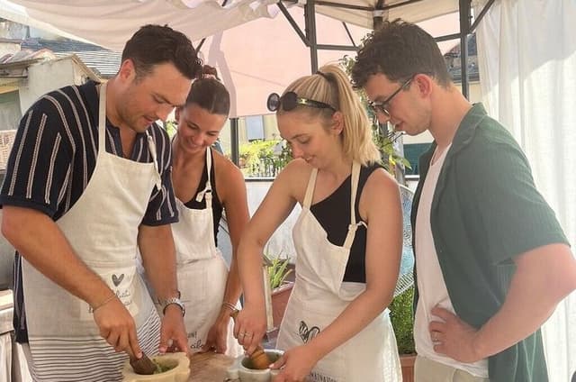 Rooftop Cooking Class in Genoa: Pesto, Fresh Pasta & Wine