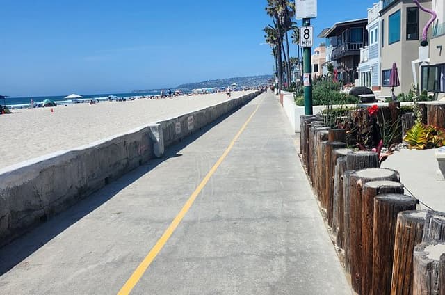 Beach Cruisers & Dive Bars along Mission Beach Boardwalk