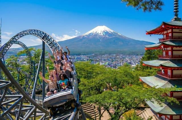 Mount Fuji, Oishi Park, Kawagoe and Fuji-Q Highland from Tokyo