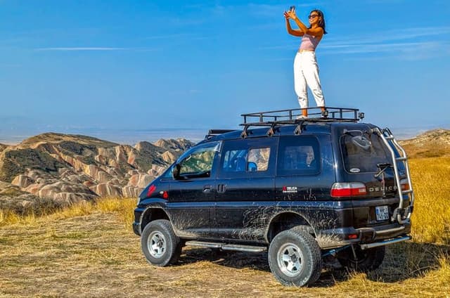 4x4 Off-Road Hidden Rainbow Mountains & David Gareji Caves + Hike
