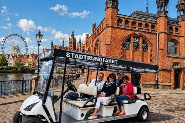 Gdańsk: City Sightseeing Tour by Buggy/Golf Cart LIVE GUIDED 1H