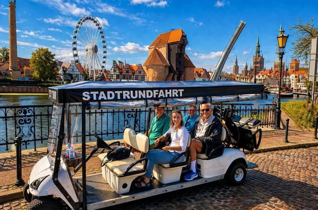 Gdansk: Private City Sightseeing Tour by Buggy/Cart LIVE GUIDED