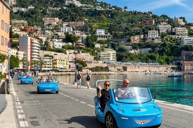 Nice: Panoramic Guided Tour in an Open-Top Electric Car