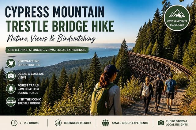 Guided Day Hike to Cypress Trestle Bridge in West Vancouver