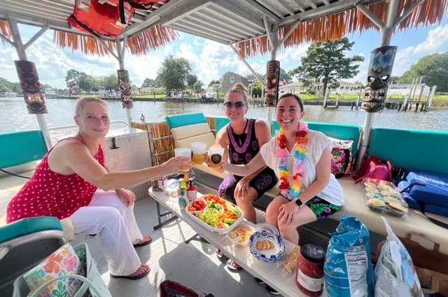 2 Hour Private Tiki Boat Cruises in Virginia Beach