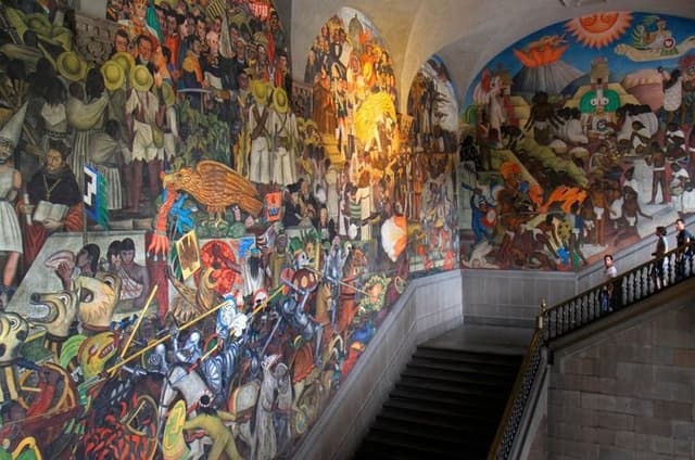 Walking Tour - Impressive murals in Historical Center of Mexico City