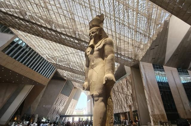 Full Day Pyramids Sphinx and Grand Museum, Nile Felucca or Bazaar