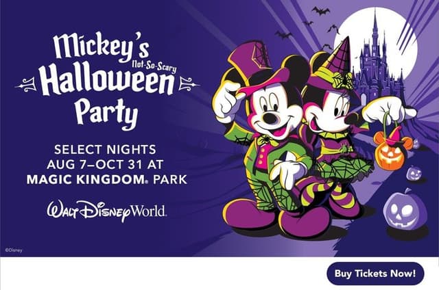 Mickey's Not So Scary Halloween Party at Magic Kingdom in Orlando