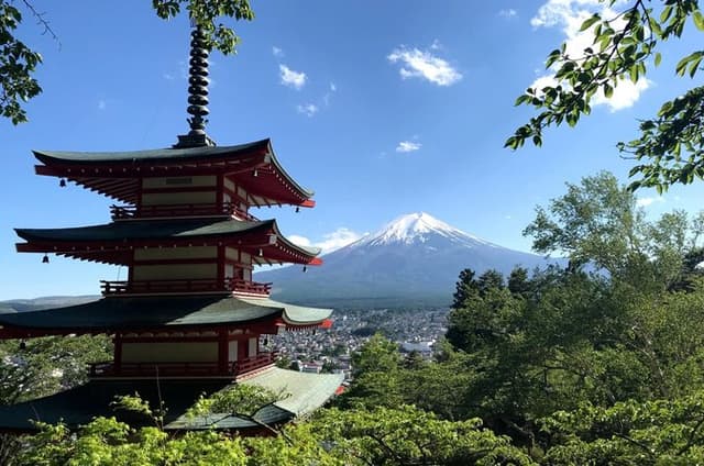 Mt. Fuji, Arakurayama, Hikawa clock shop, Oishi Park, Kawaguchiko