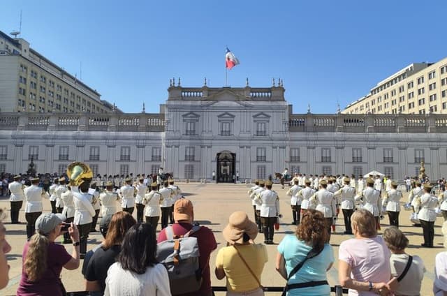 La Moneda Changing of Guard & Historic Santiago Walking Tour