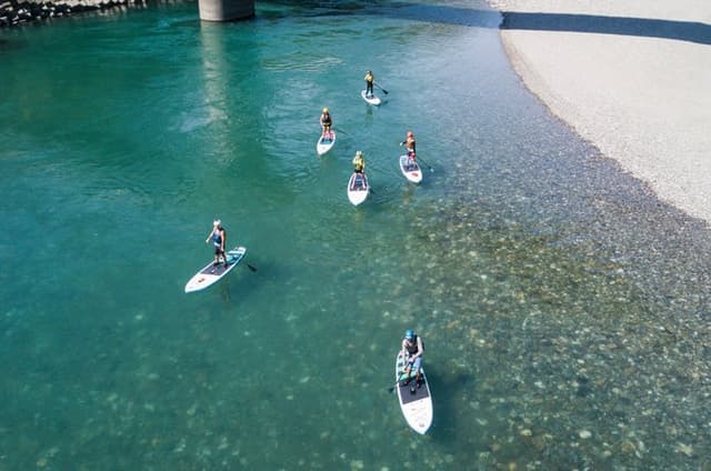 Pro Guided Small Group SUP Downriver Tour at Niyodo River