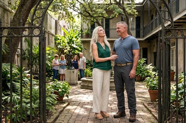 Private Romantic Heritage Walk in New Orleans