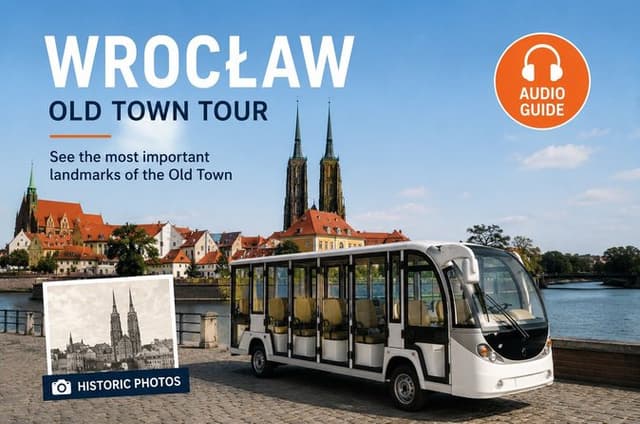 Electric Car Tour with Audio Guide and Historic Photos in Wroclaw