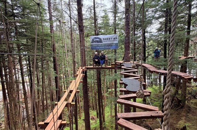 Aerial Adventure Ropes Course in Sitka