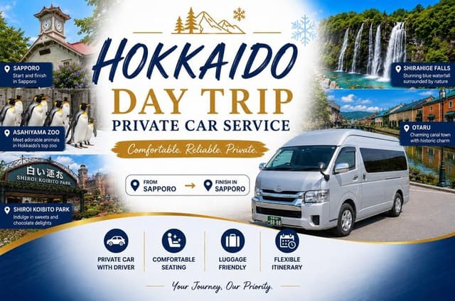 Hokkaido Private Car Service – Toyota Hiace with Driver