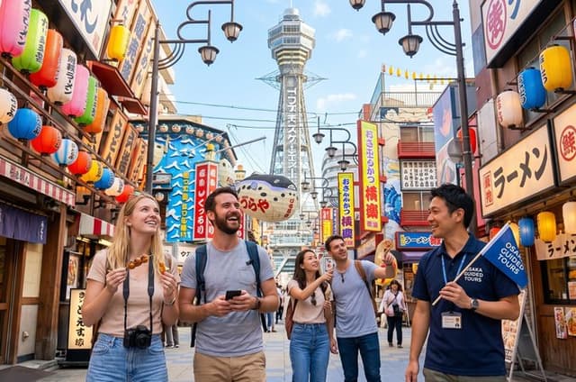 Osaka 8hr Private Tour with Government-Licensed Guide