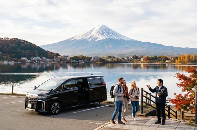 Mt. Fuji Five Lakes Tour with Guide & Vehicle (Kawaguchiko Dep)