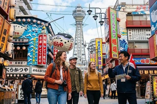 Osaka 6hr Private Walking Tour with Government Licensed Guide