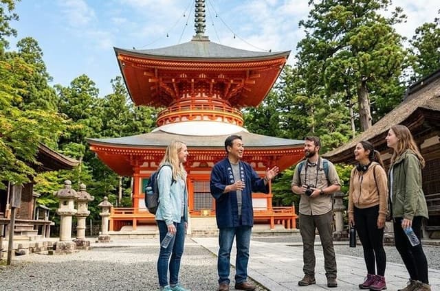 Mt. Koya Sacred 6hr Private Tour with Government Licensed Guide