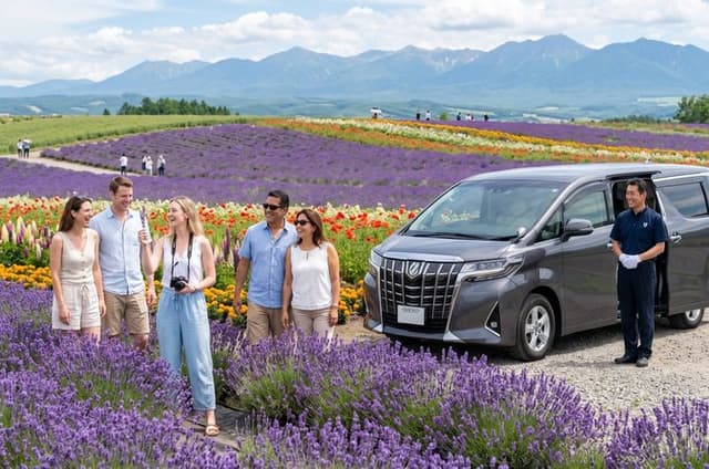 Furano Biei Tour Sapporo DEP: English Speaking Driver, No Guide