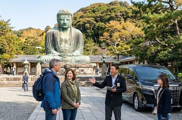 Kamakura Private Tour from Yokohama with Guide and Vehicle