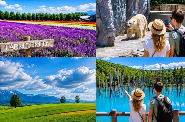 2026 Biei Blue Pond "Aoi-Ike", Asahiyama Zoo and Farm Tomita