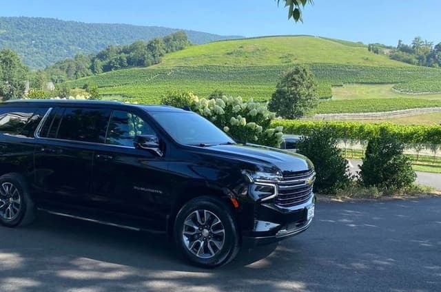 Custom Wine Tour In Black Suburban With Panoramic Sunroof