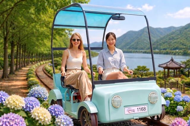 Nami Island, K-garden and Gangchon Rail Bike tour from Seoul