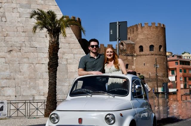 Beyond the Roman Walls | Vintage Fiat 500 & Timeless Photography