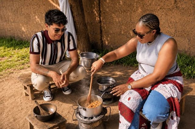 Walk, Shop and Cook Traditional Zambian Meal at Soweto