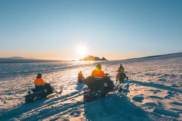 Iceland Golden Circle & Glacier Snowmobiling Guided Experience
