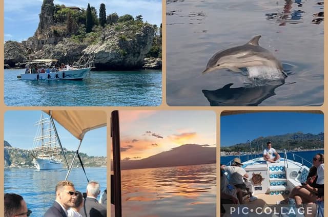 Excursions by boat: Gardens Naxos-Taormina-Isola Bella-DELFINI