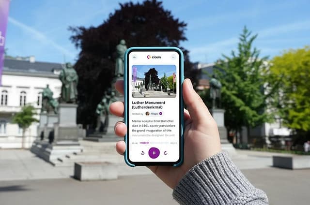 Luther's Stand with Audio and Quiz at Worms Self-Guided Tour