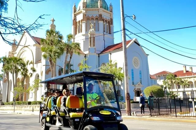St. Augustine Private Tour on Premium Electric Cart with Pick Up